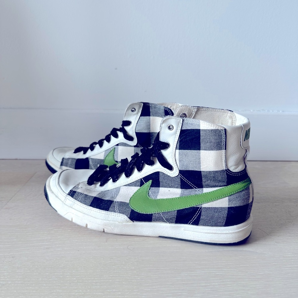 Nike Checkerboard Hightops, Sz 8
